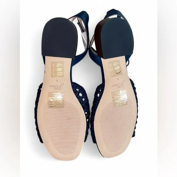 Jcrew blue woven sandals in size 8. New