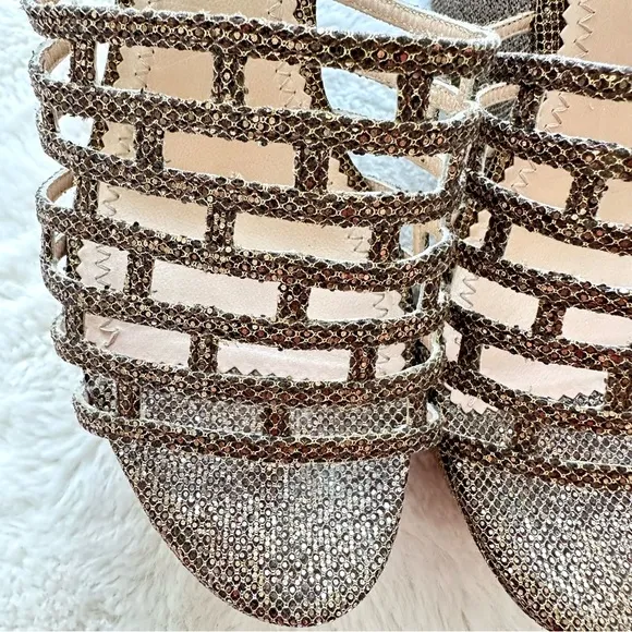 Jean Michelle-Cazabat women platform shoes size 38,5 US