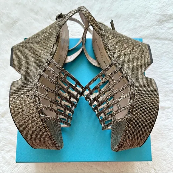 Jean Michelle-Cazabat women platform shoes size 38,5 US