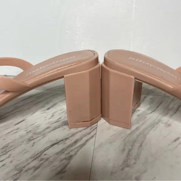 Jeffery Campbell Jamm Light Pink Jelly Sandal 9
