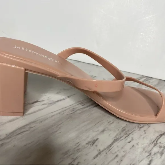 Jeffery Campbell Jamm Light Pink Jelly Sandal 9