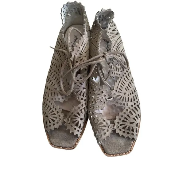 Jeffrey Campbell Cut Out Lace Up Sandals Sz 8.5