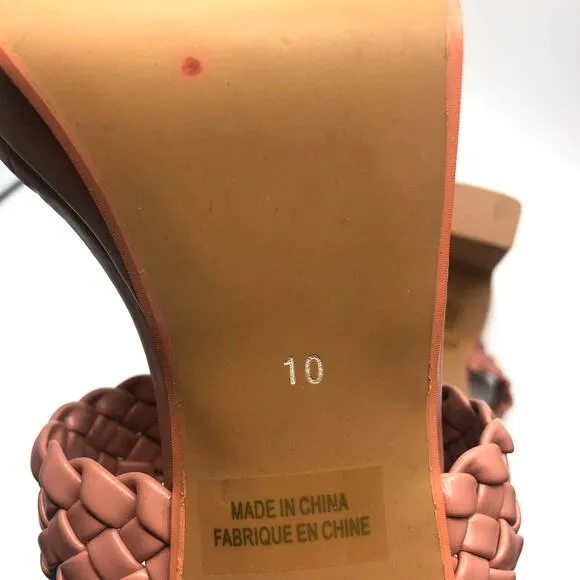 Jeffrey Campbell Delicacy Heel Sandals in Peach Size US 10