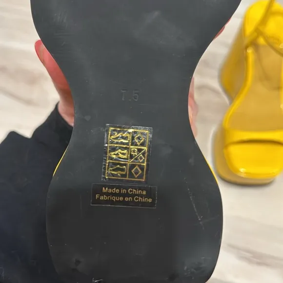 JEFFREY CAMPBELL Exhilarate Platform Wedge Sandal In Yellow