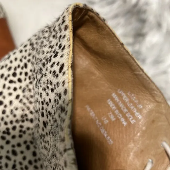 Jeffrey Campbell Havana Lita Calf Hair Animal Print Platform Booties 7.5