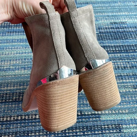 Jeffrey Campbell Leather Block Heel Ankle Western Boots size 9