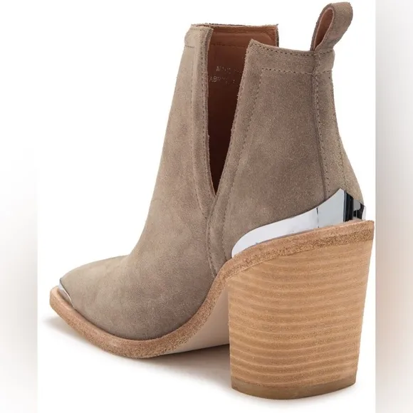 Jeffrey Campbell Leather Block Heel Ankle Western Boots size 9
