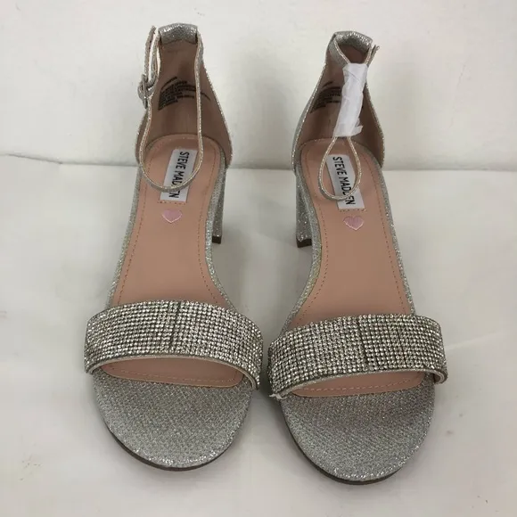 Jeffrey Campbell rhinestone block heel sandal kids