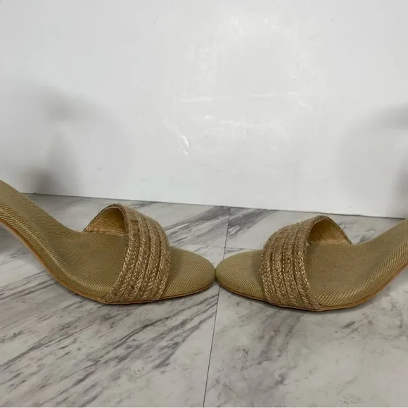 Jeffrey Campbell Rowboat Jute Wrapped Heeled Sandal 8 1/2