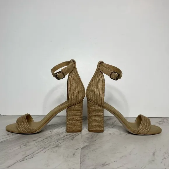 Jeffrey Campbell Rowboat Jute Wrapped Heeled Sandal 8 1/2