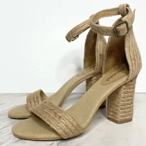 Jeffrey Campbell Rowboat Jute Wrapped Heeled Sandal 8 1/2
