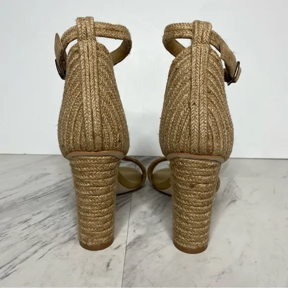 Jeffrey Campbell Rowboat Jute Wrapped Heeled Sandal 8 1/2