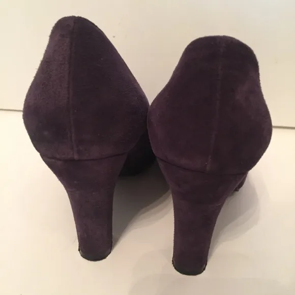 JEFFREY CAMPBELL SHOES HEELS PUMPS PURPLE SUEDE LEATHER Size 8