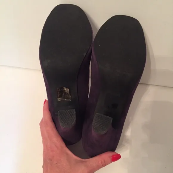 JEFFREY CAMPBELL SHOES HEELS PUMPS PURPLE SUEDE LEATHER Size 8