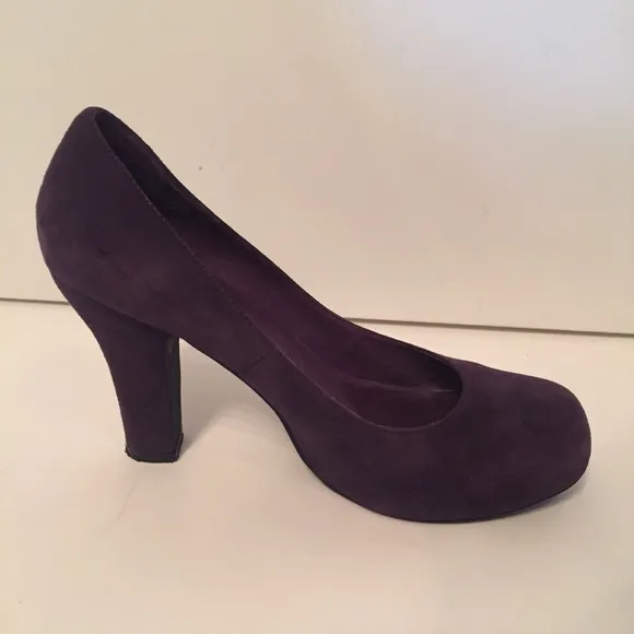 JEFFREY CAMPBELL SHOES HEELS PUMPS PURPLE SUEDE LEATHER Size 8