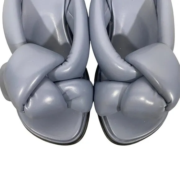 Jeffrey Campbell Sying-Hi Flatform platform sandals shoes retro Dusty Blue 9.5
