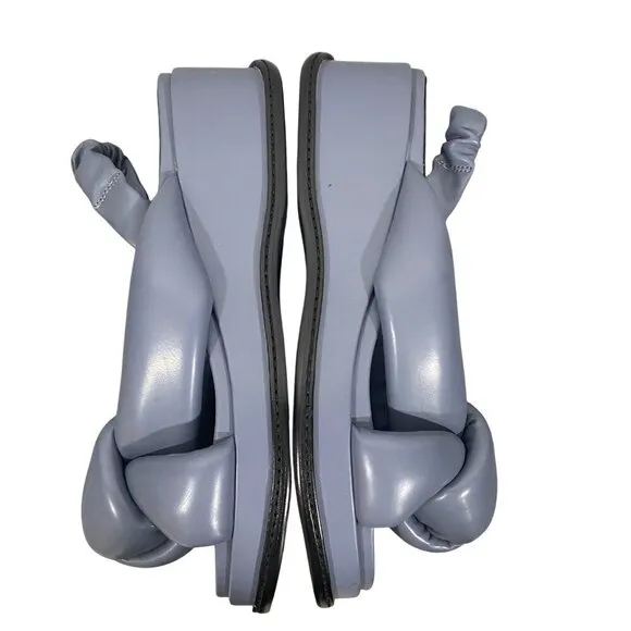 Jeffrey Campbell Sying-Hi Flatform platform sandals shoes retro Dusty Blue 9.5
