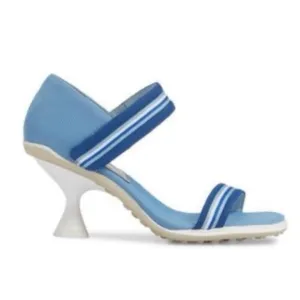 Jeffrey Campbell Touchdown Blue Combo Kitten Heel Sandals
