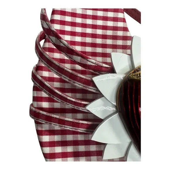 Jeffrey Campbell Women's Abeegail Gingham Slide Sandals  Sz: 8.5