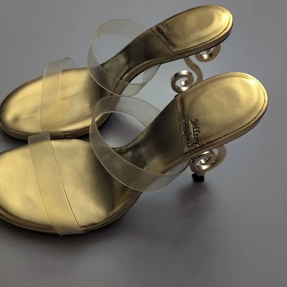 Jeffrey Campbell Women's Deity High Heel Slide Sandals 10