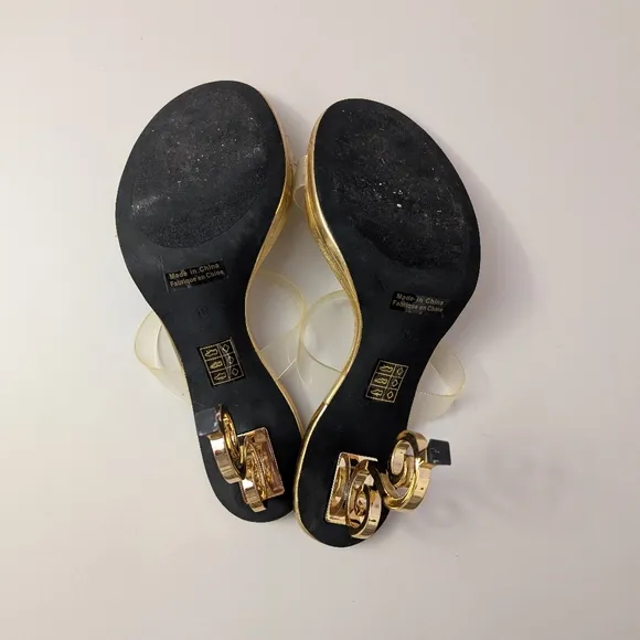 Jeffrey Campbell Women's Deity High Heel Slide Sandals 10