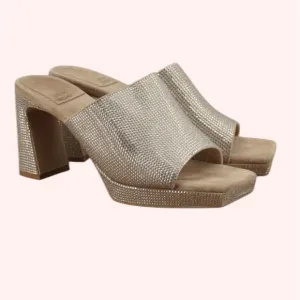 Jeffrey CampbellCaviar Embellished High Heel Slide Sandals size 5.5 mules