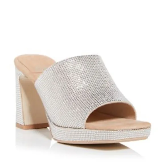 Jeffrey CampbellCaviar Embellished High Heel Slide Sandals size 5.5 mules