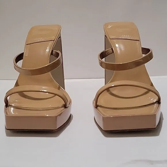 Jeffrey Campbell Hustler Patent Sandal NWOB
