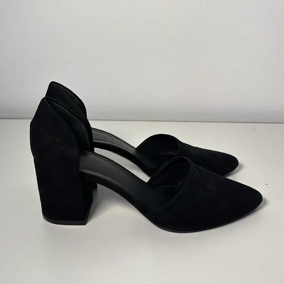 JENNI KAYNE Velvet D'Orsay High Heel Pumps Shoes Handmade in Italy Size 36