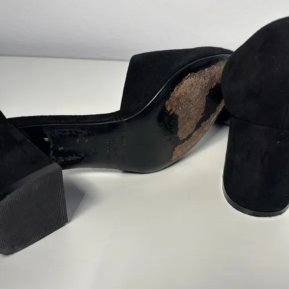 JENNI KAYNE Velvet D'Orsay High Heel Pumps Shoes Handmade in Italy Size 36