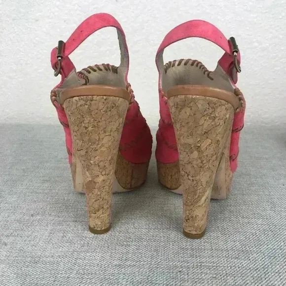 Jerome C. Rousseau Niro Suede High Heel Sandals