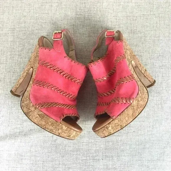 Jerome C. Rousseau Niro Suede High Heel Sandals