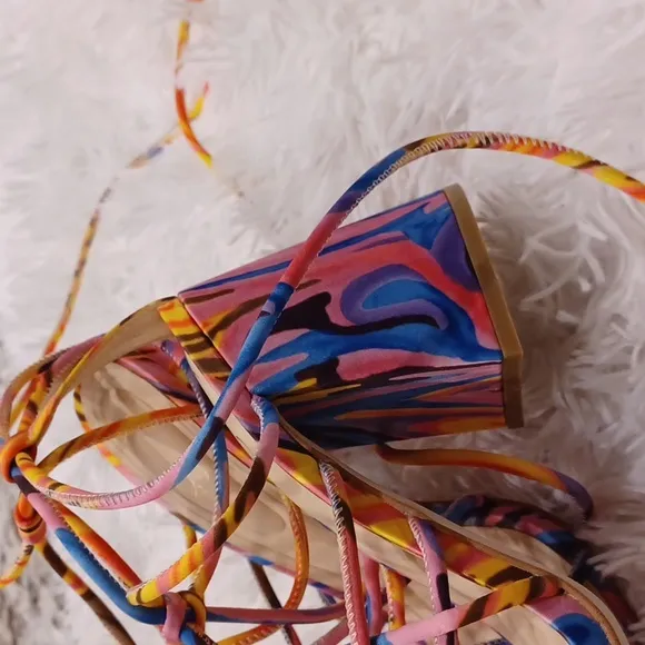 Jessica Simpson Ozias block heel sandals NWOB