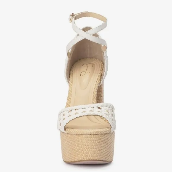 Jessica Simpson Aditi Woven Platform Ankle Strap Sandals