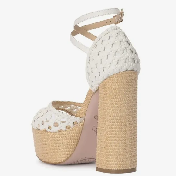 Jessica Simpson Aditi Woven Platform Ankle Strap Sandals