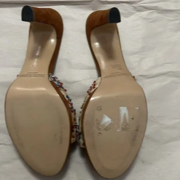 JHONNY MONTINI Y2K WOOD HEEL‎ SANDALS SIZE 11