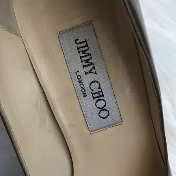 {Jimmy Choo} Brown Patent Leather Heels size 39.5