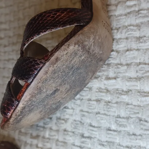 Jimmy Choo Brown Watersnake Heels