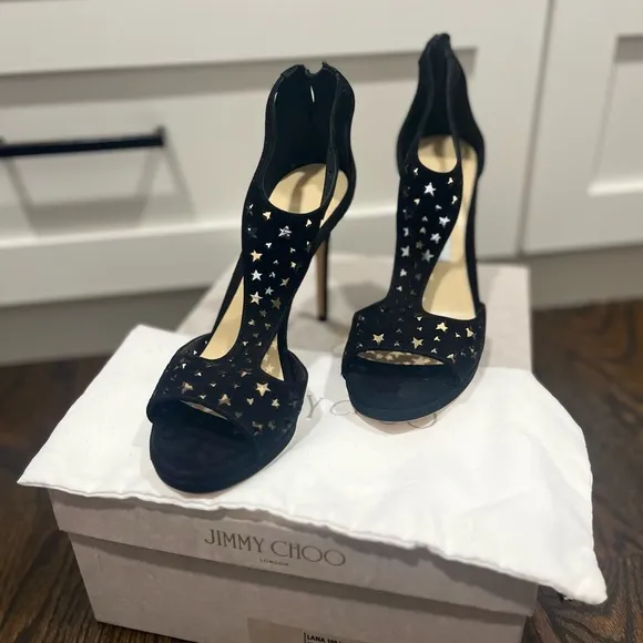 Jimmy Choo Lana Suede 100 Black 38