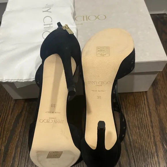 Jimmy Choo Lana Suede 100 Black 38