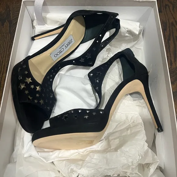 Jimmy Choo Lana Suede 100 Black 38