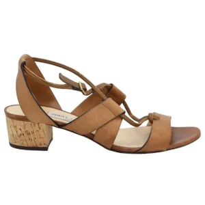 Jimmy Choo Margot Cross Cross Sandals with Low Cork Heel (comes with box)