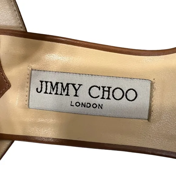 Jimmy Choo Nelly Stud Cork Wedge Sandals Size 39 US Size 9