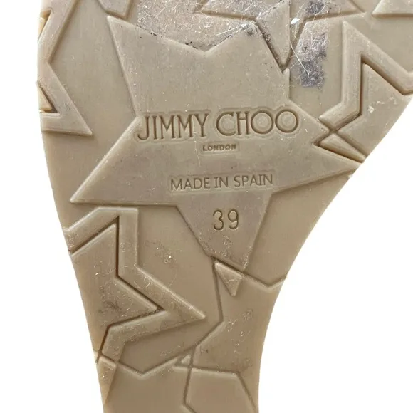 Jimmy Choo Nelly Stud Cork Wedge Sandals Size 39 US Size 9