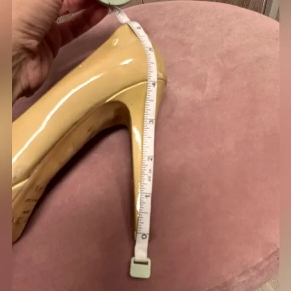 Jimmy Choo nude platform heels