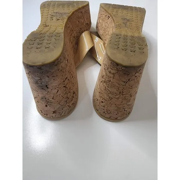 Jimmy Choo Patent Leather Platform SZ 41 Heels Sandals
