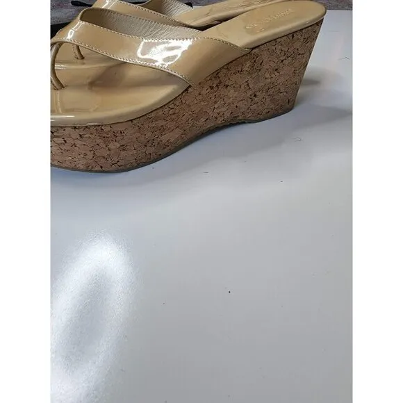Jimmy Choo Patent Leather Platform SZ 41 Heels Sandals