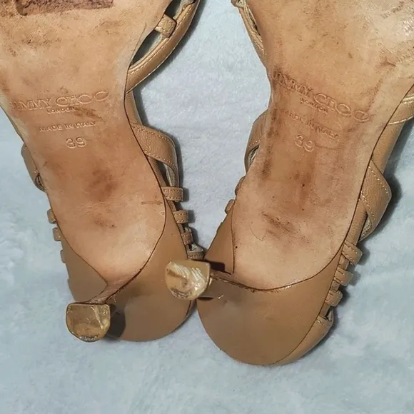 Jimmy Choo Peep Toe Sandals Size 39