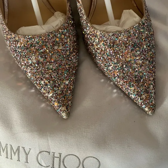 Jimmy Choo Romy Glitter Pumps - Multicolor