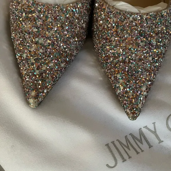 Jimmy Choo Romy Glitter Pumps - Multicolor